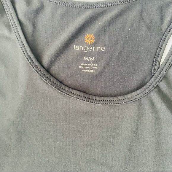 Tangerine | Racer Back Tunic Length Athleisure Tank GUC M - Picture 7 of 7